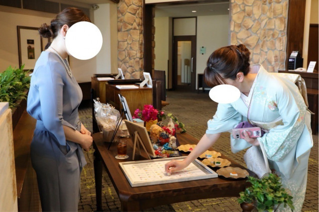 demeさんのウェルカムスペース•受付の写真