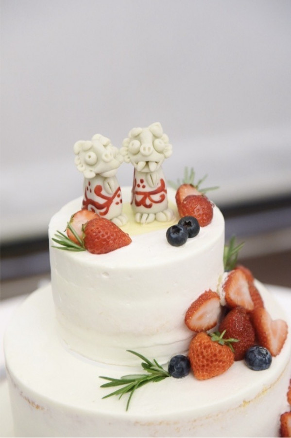 demeさんのウエディングケーキの写真