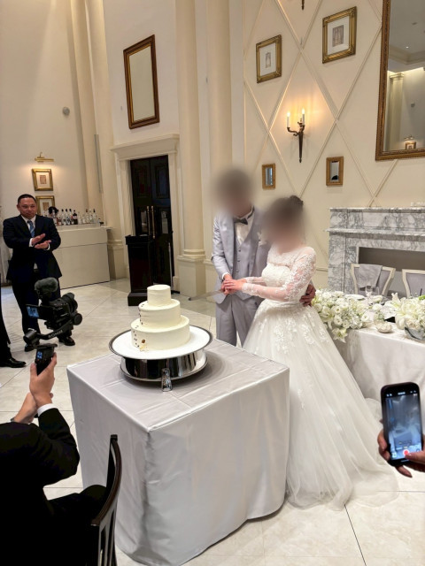 サニーさんのウエディングケーキの写真