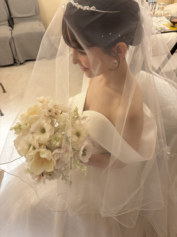 ももさんのウエディングドレスの写真