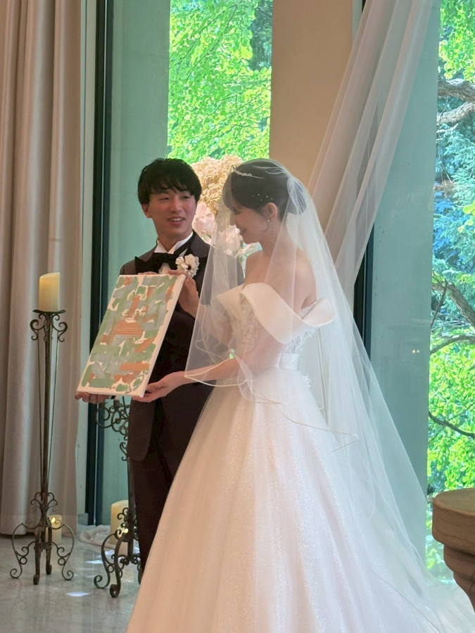 ももさんのウエディングドレスの写真