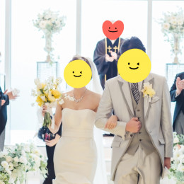 カメさんのウエディングドレスの写真