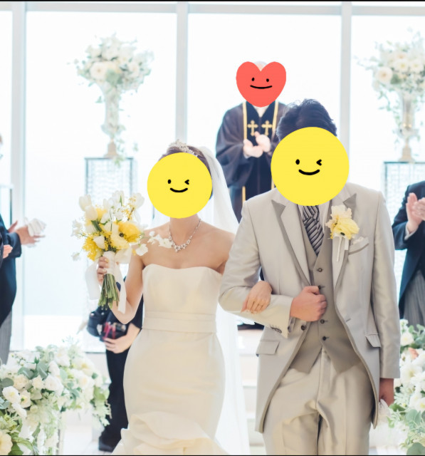カメさんのウエディングドレスの写真