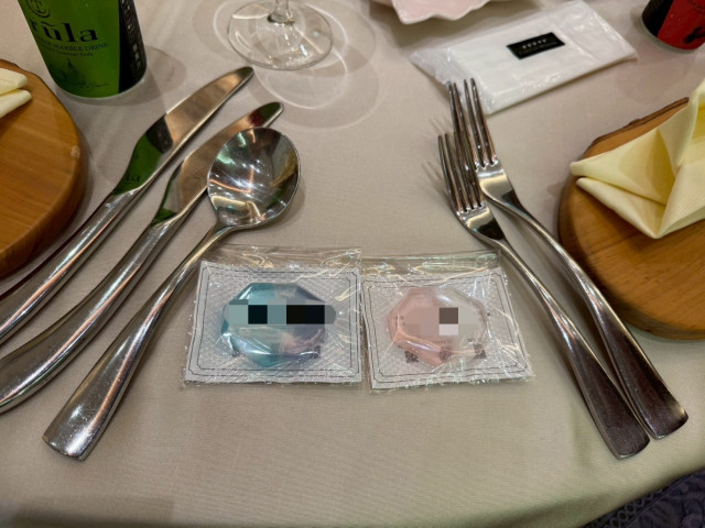 おっぽさんの席札の写真