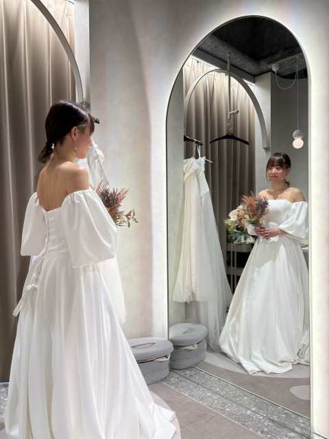 ほなさんのウエディングドレスの写真