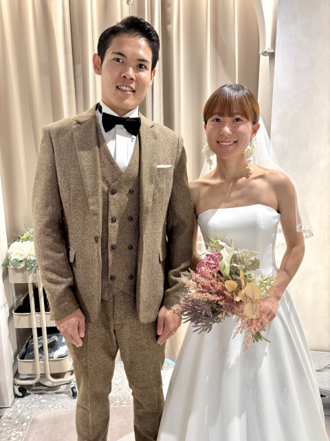 ほなさんのウエディングドレスの写真