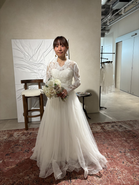 ほなさんのウエディングドレスの写真