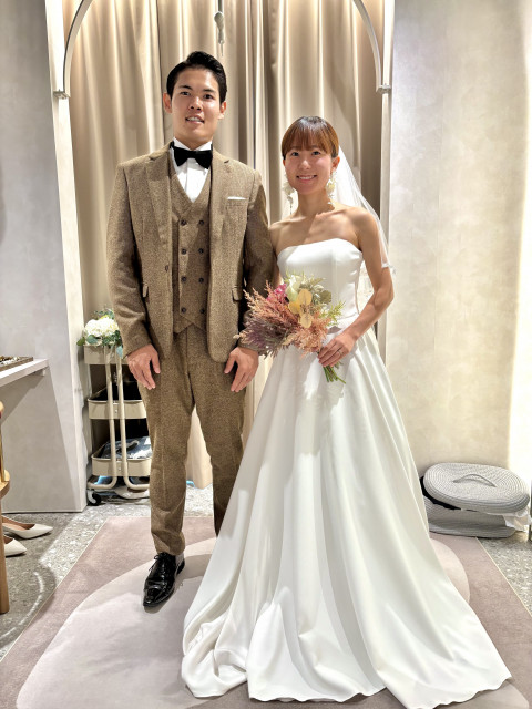 ほなさんのウエディングドレスの写真