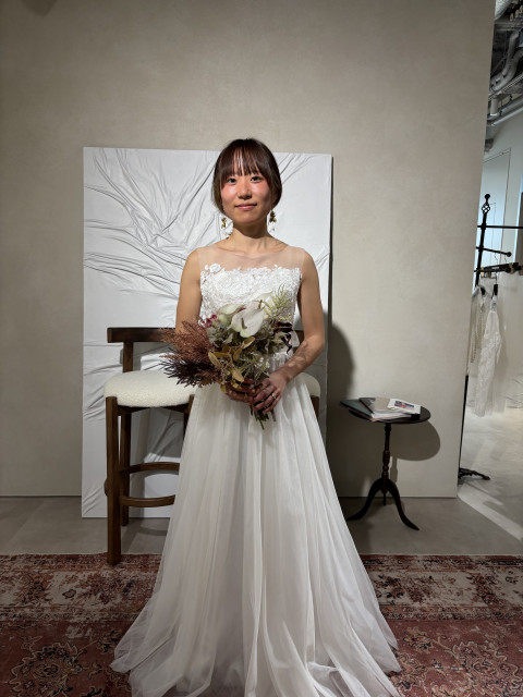 ほなさんのウエディングドレスの写真