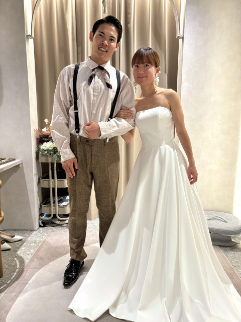 ほなさんのウエディングドレスの写真