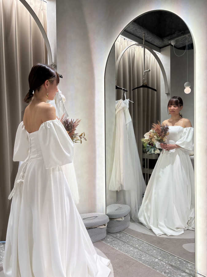ほなさんのウエディングドレスの写真