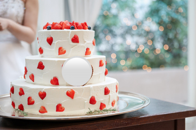 あめさんのウエディングケーキの写真