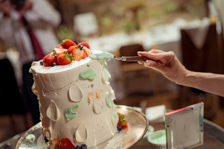 でめさんのウエディングケーキの写真