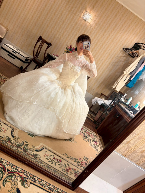 しろくまさんのウエディングドレスの写真