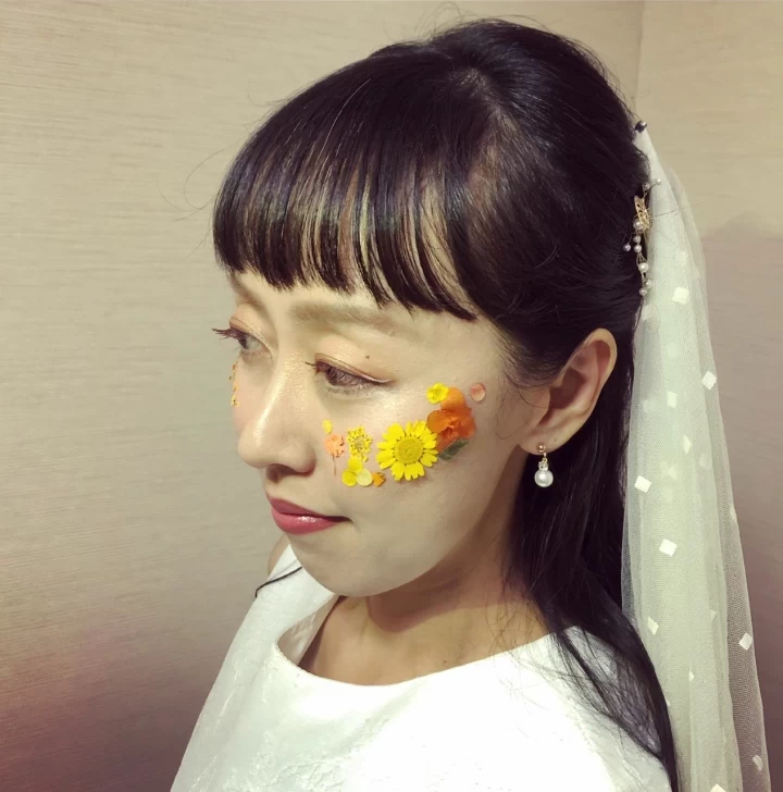ぽんこぺんさんのヘアメイクの写真