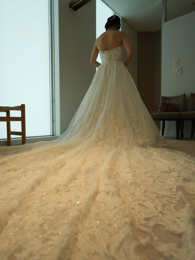 aykさんのウエディングドレスの写真