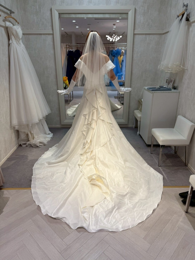 のもさんのウエディングドレスの写真