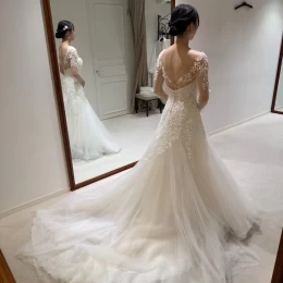ぽてこさんのウエディングドレスの写真