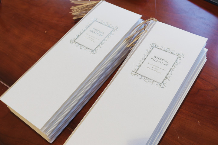 しゃんしゃんさんの席次表・メニュー表の写真