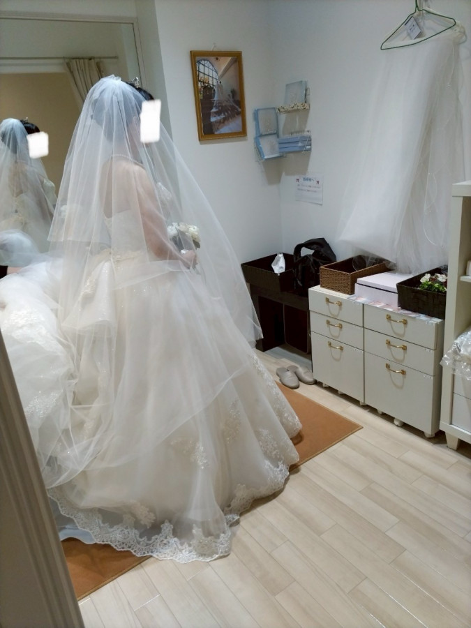 しゃんしゃんさんのウエディングドレスの写真