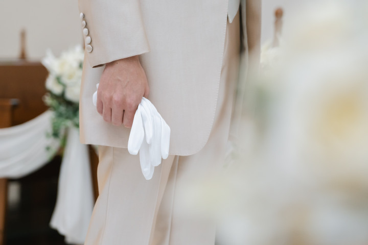 しゃんしゃんさんの新郎小物の写真