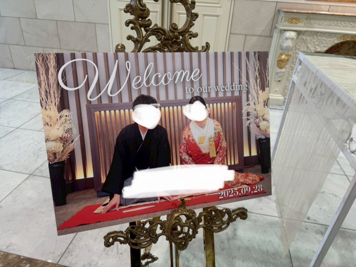 しゃんしゃんさんのウェルカムボードの写真