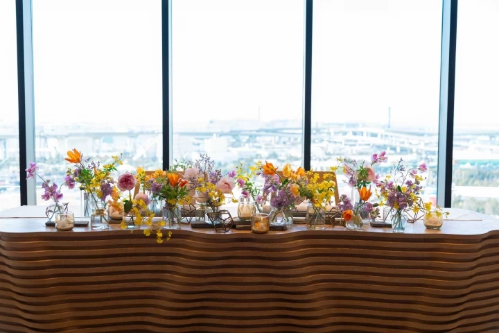 結婚式 高砂造花 パーティ 造花♡ レンタル】高砂装飾 兼 フォトブース 002 【結婚式 フラワー 会場装花