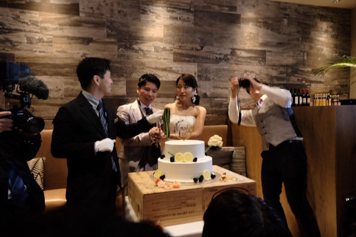 カズキさんのウエディングケーキの写真