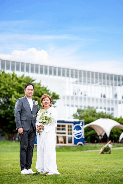 えりなさんのウエディングドレスの写真