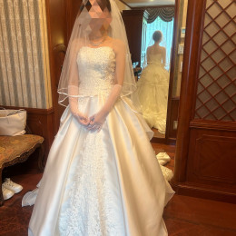 ぷーさんのウエディングドレスの写真