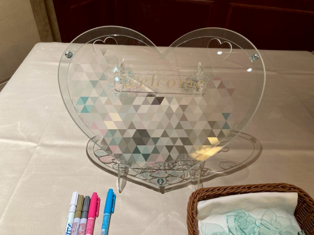 ぷーさんのウェルカムボードの写真