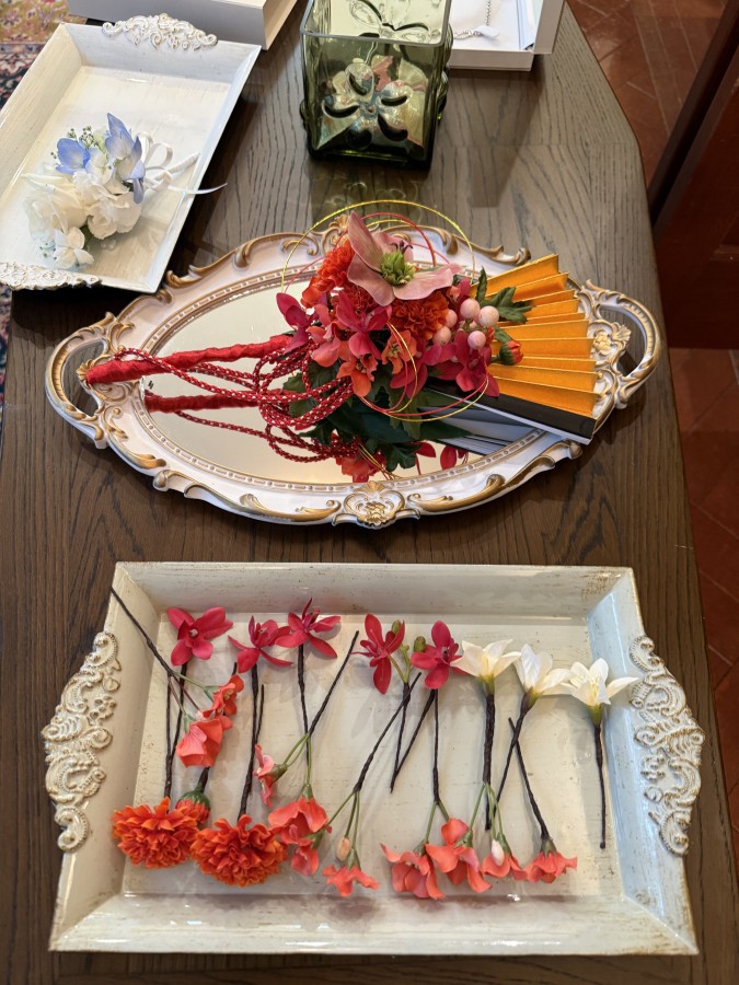 ぷーさんのブーケ・ブートニアの写真