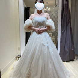 てちこさんのウエディングドレスの写真