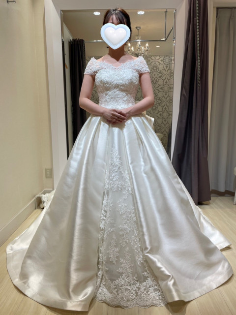 てちこさんのウエディングドレスの写真