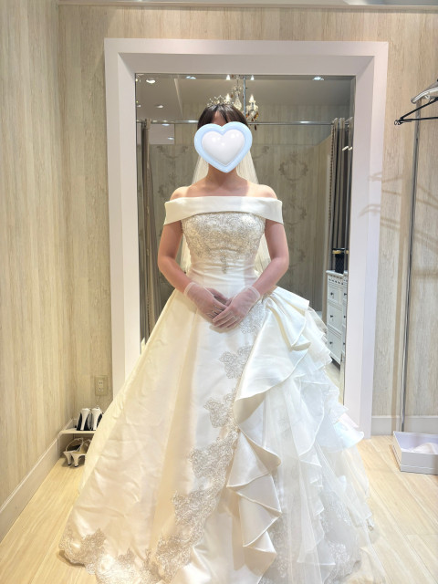 てちこさんのウエディングドレスの写真