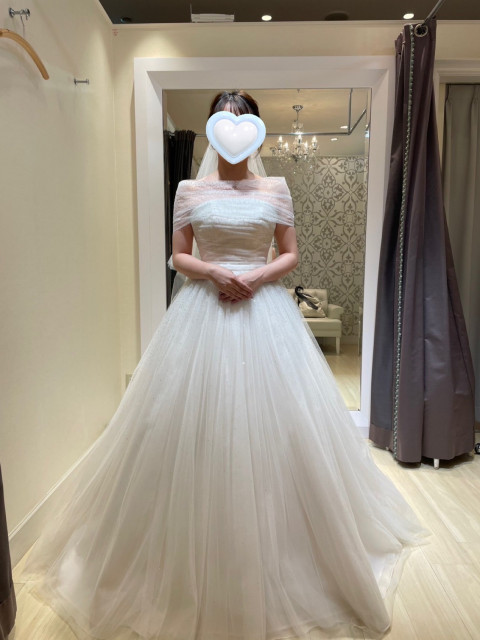 てちこさんのウエディングドレスの写真