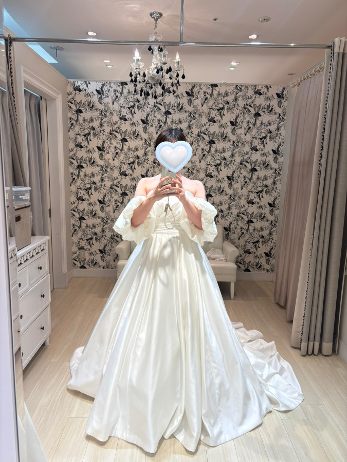 てちこさんのウエディングドレスの写真