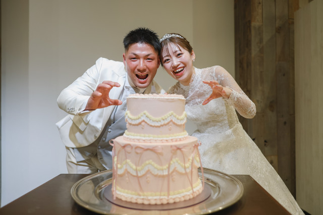 れみさんのウエディングケーキの写真