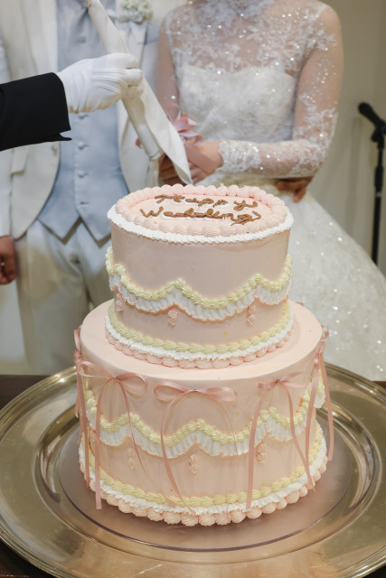 れみさんのウエディングケーキの写真