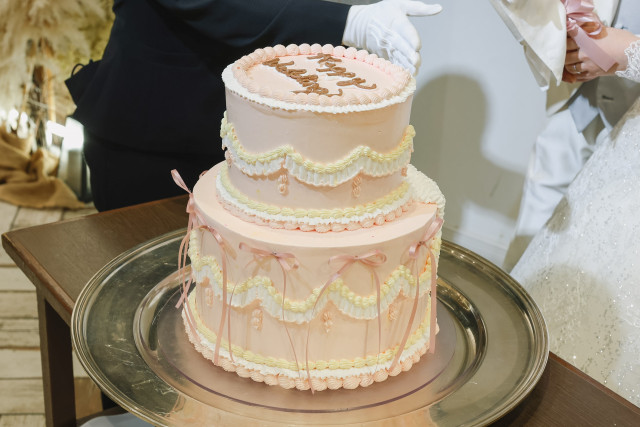 れみさんのウエディングケーキの写真