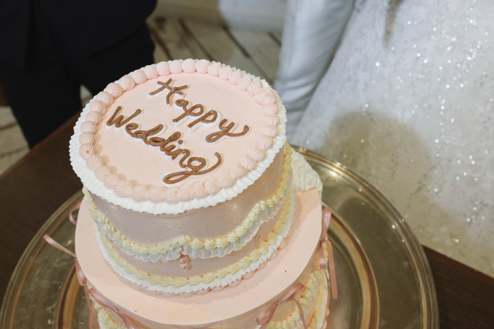 れみさんのウエディングケーキの写真