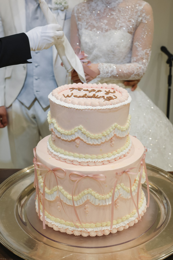 れみさんのウエディングケーキの写真