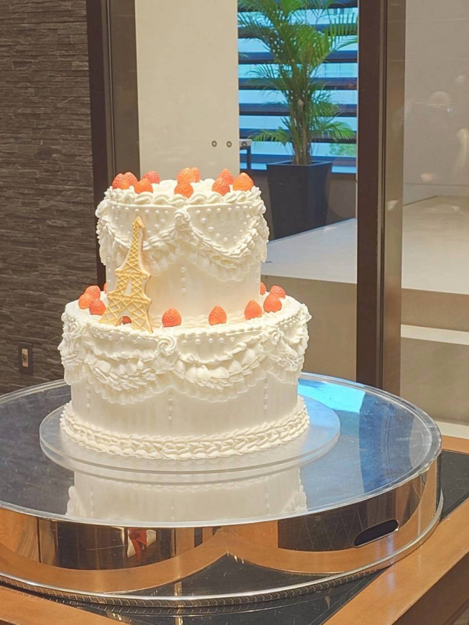 あみさんのウエディングケーキの写真