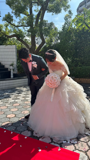 ぽんさんのブーケ・ブートニアの写真