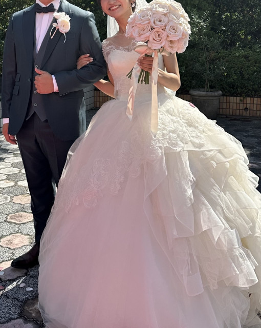 ぽんさんのブーケ・ブートニアの写真