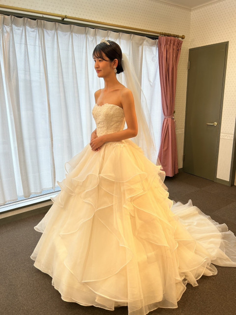 ぽんさんのウエディングドレスの写真