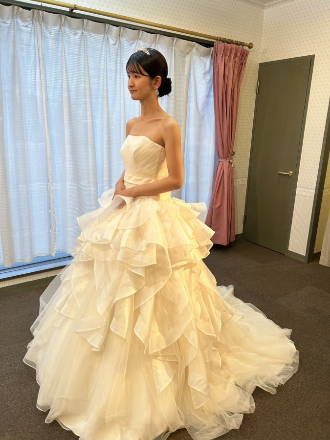 ぽんさんのウエディングドレスの写真