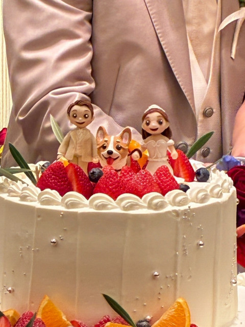 みっちょびさんのウエディングケーキの写真