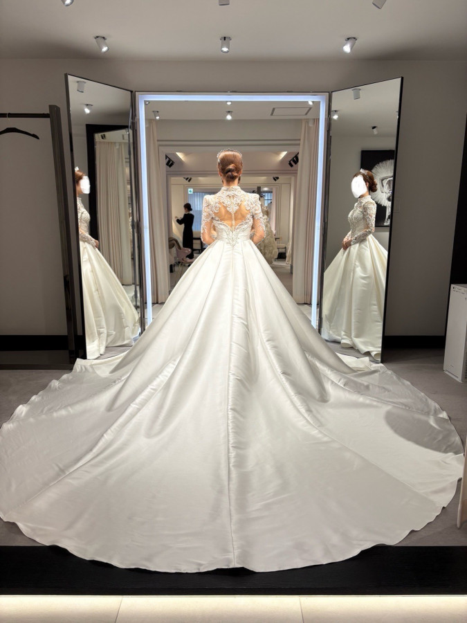 ここさんのウエディングドレスの写真