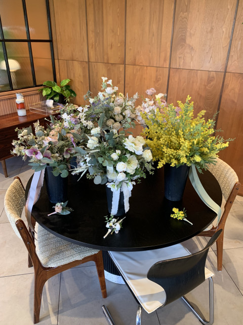 ポンポンタルトさんのブーケ・ブートニアの写真